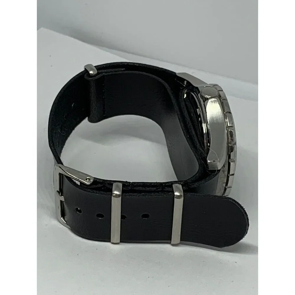 Fossil BQ9240 Chrono Stainless Steel Watch W/ Custom Nato Band FR52